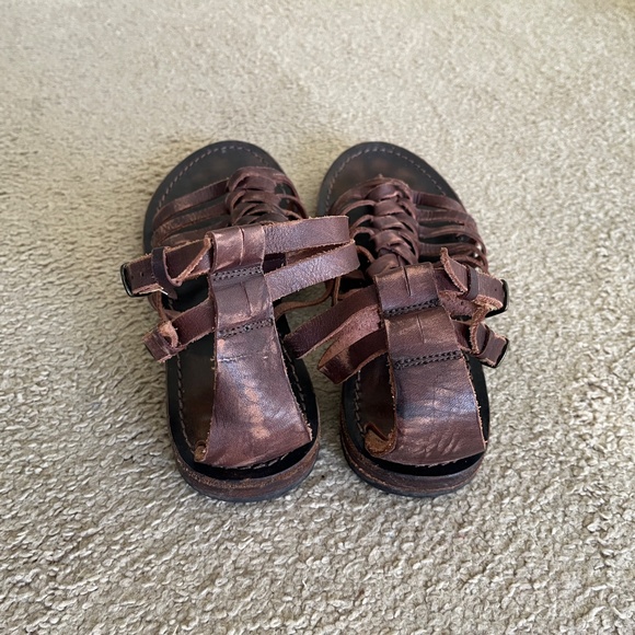 Free People x Farylrobin Leather Gladiator Sandals - Picture 2 of 4